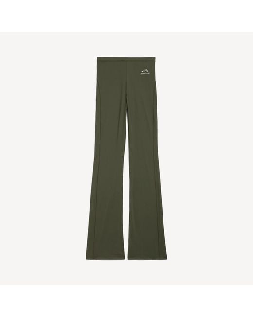 Balenciaga Green Techwear Flared Leggings