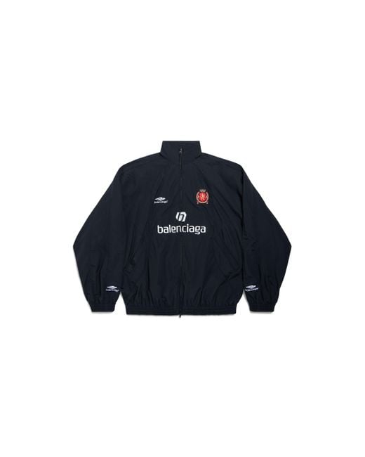 Balenciaga Paris Soccer Tracksuit Jacket in Blue for Men | Lyst UK