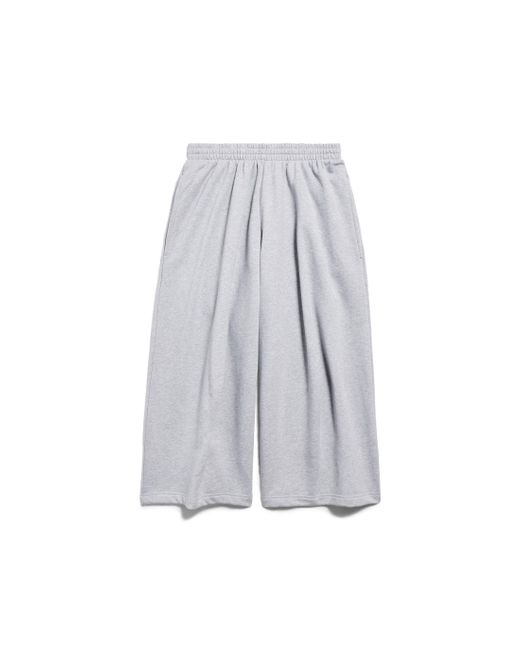 Balenciaga Gray Short baggy Sweatpants