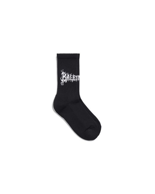 Balenciaga Black Diy Metal Outline Socks for men