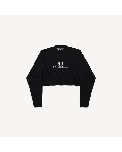 Balenciaga Black Round-Neck Knitwear