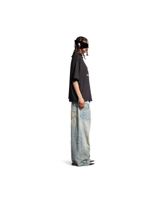 Balenciaga Black Loop Sports Icon Cropped T-Shirt