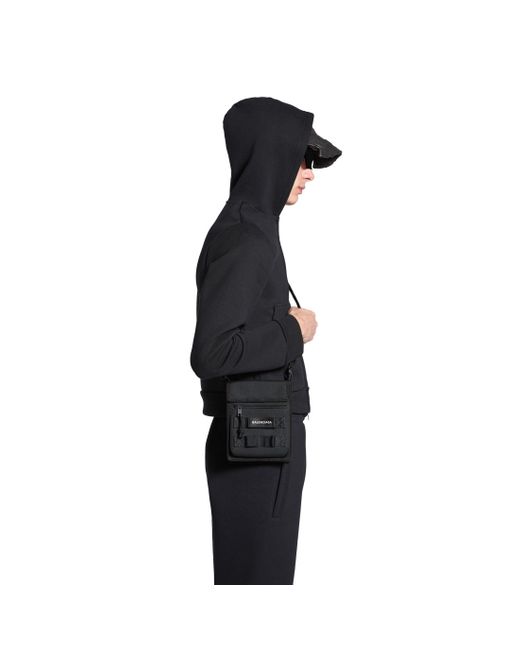 Balenciaga Black Army Small Pouch With Strap for men