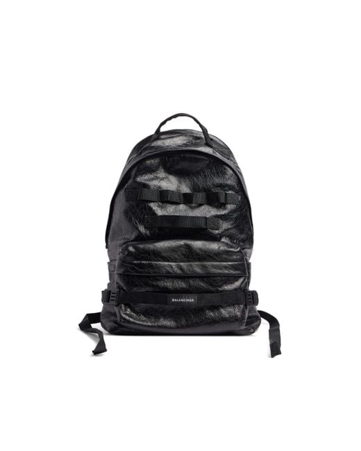 Balenciaga Black Army Backpack Medium for men