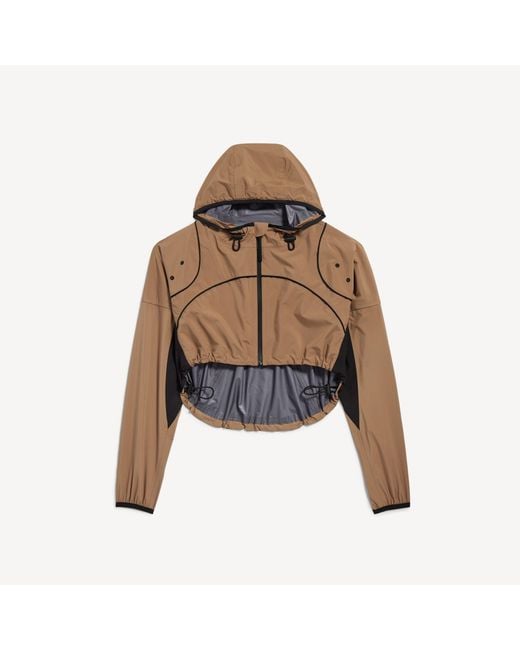 Balenciaga Natural Techwear Cropped Jacket
