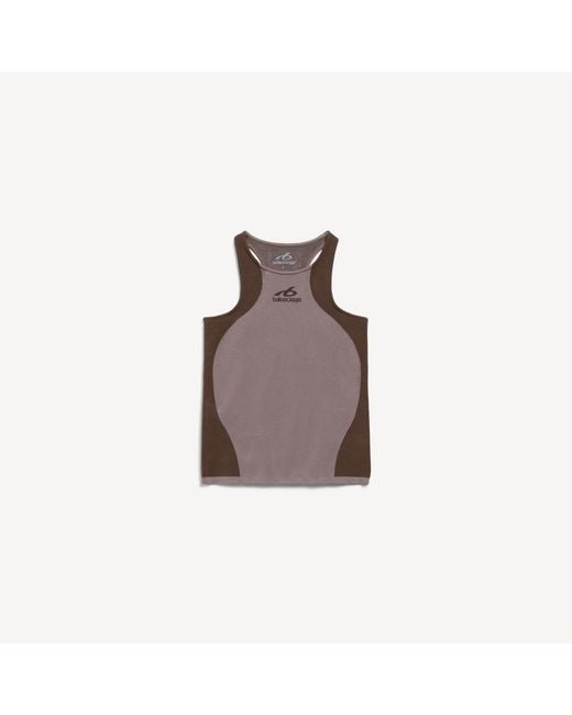 Balenciaga Brown Techwear Seamless Tank Top