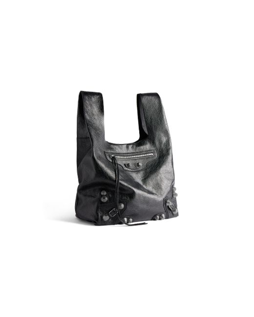 Balenciaga Black Le Cagole Shopper Bag for men