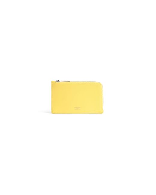 Portamonete e portacarte envelope lungo di Balenciaga in Yellow