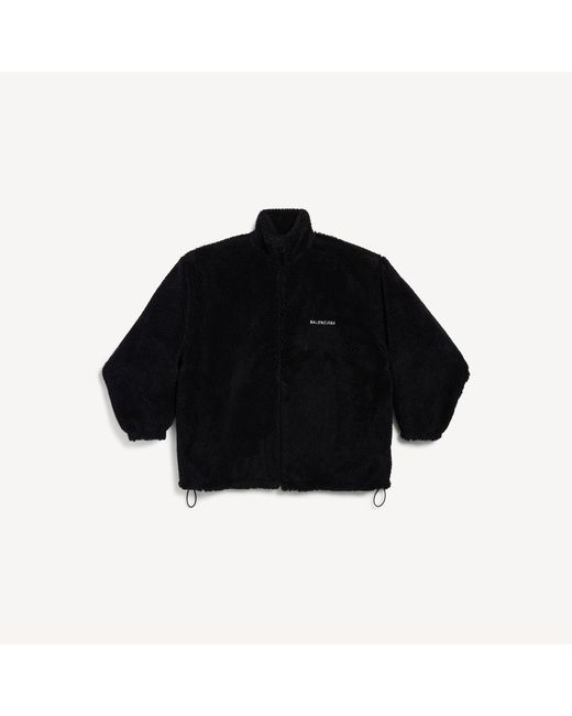 Balenciaga Black Back Zip-Up Jacket