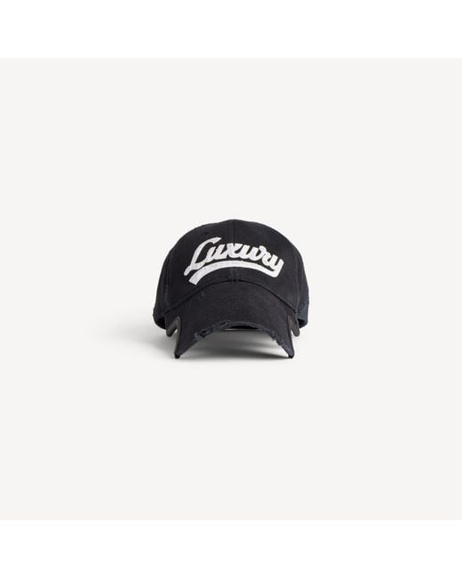Balenciaga Black Luxury Script Cap