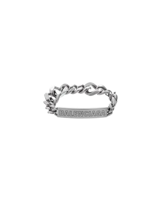 Balenciaga White Plate Twist Bracelet