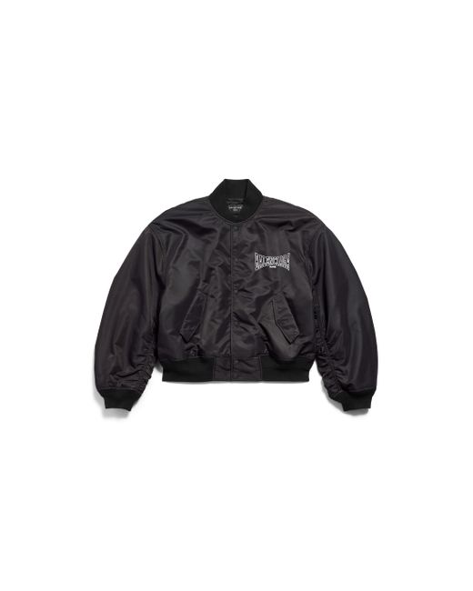 Balenciaga Black Boxing Varsity Jacket for men