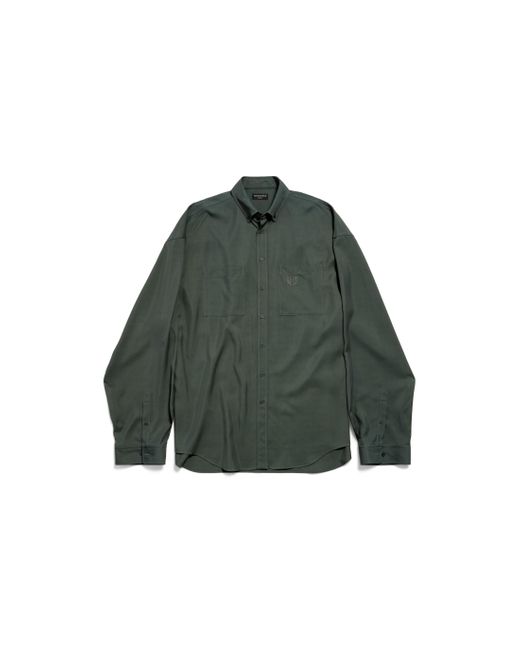 Balenciaga Green Utility Shirt for men