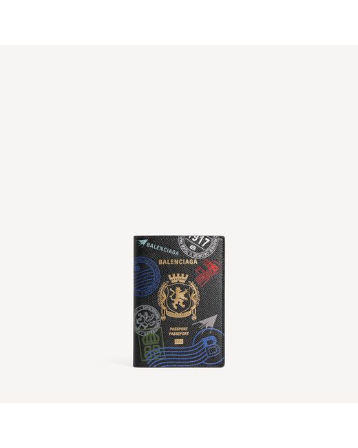 Balenciaga Black Passport Holder for men