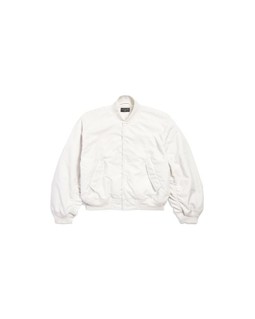 Balenciaga Loop Sports Icon Varsity Jacke in White für Herren