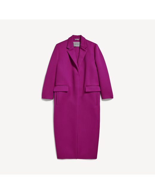 Balenciaga Purple Long Sack Coat