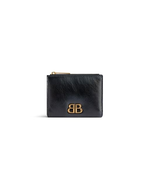 Balenciaga Black Monaco bifold-brieftasche