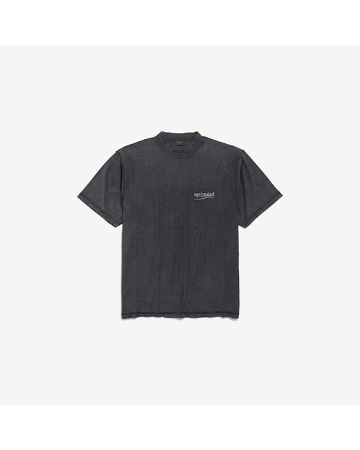 Balenciaga Black Political Campaign Inside-Out Large Fit T-Shirt