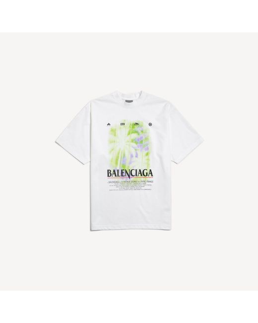 Balenciaga White The Window Medium Fit T-Shirt