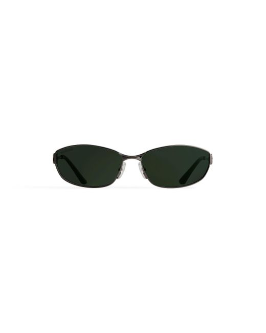 Balenciaga Mercury oval sonnenbrille in Green für Herren
