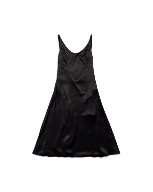 Abito Minimal Midi di Balenciaga in Black