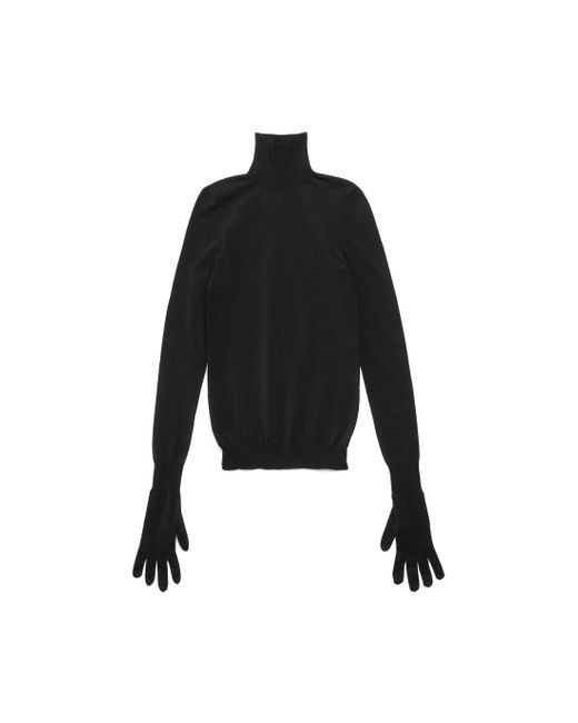 Balenciaga Black Gloves pullover