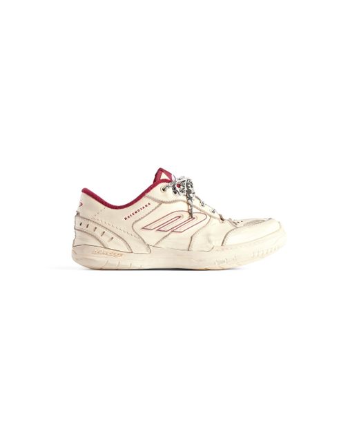 Balenciaga White Hamptons Medium Worn-Out Sneaker for men