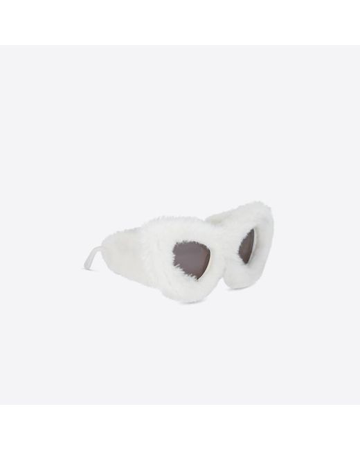 Balenciaga Fluffy Cat Fashion Accessory in White | Lyst