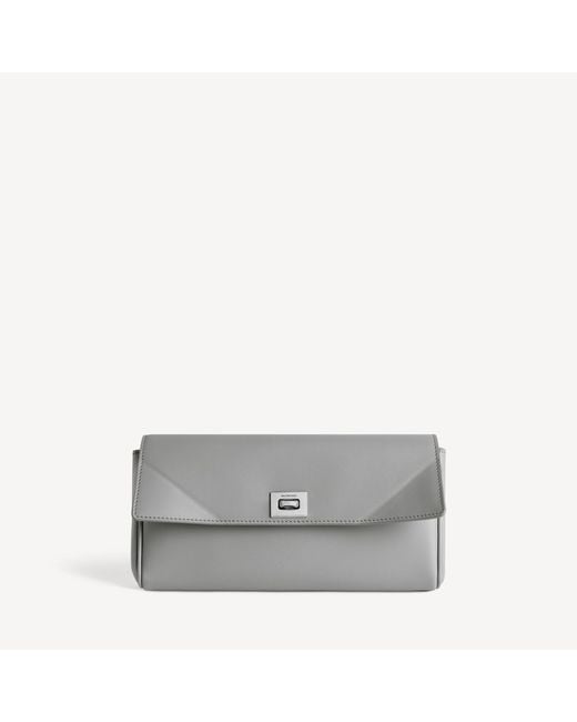 Balenciaga Gray Rodeo Continental Wallet