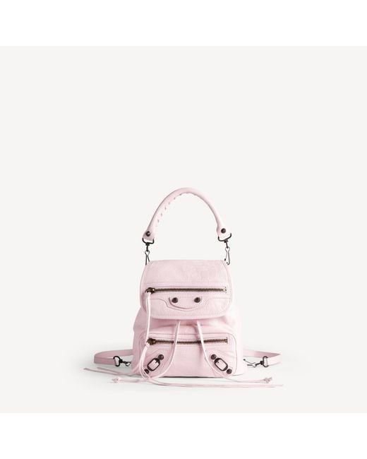 Balenciaga Pink Le City Backpack Mini