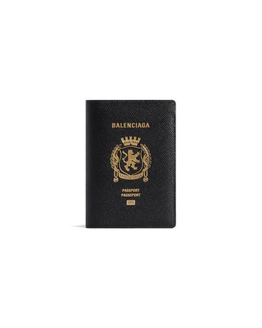 Balenciaga Passport etui in Black für Herren