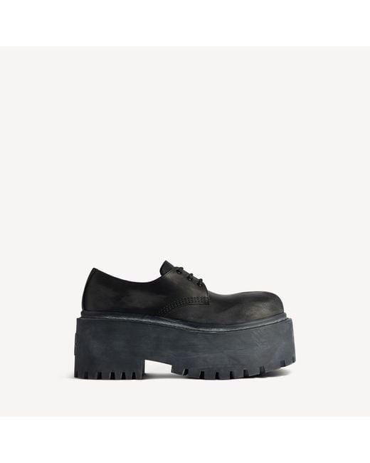 Balenciaga Black Strike Platform Derby