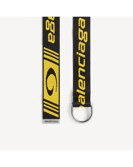 Balenciaga Black D Ring Belt for men