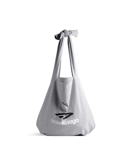 Balenciaga Gray New Jersey Hobo Bag for men