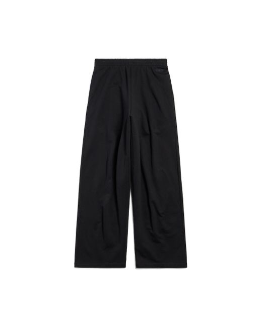Balenciaga Black Cotton Bb Garderobe Sweatpants for men