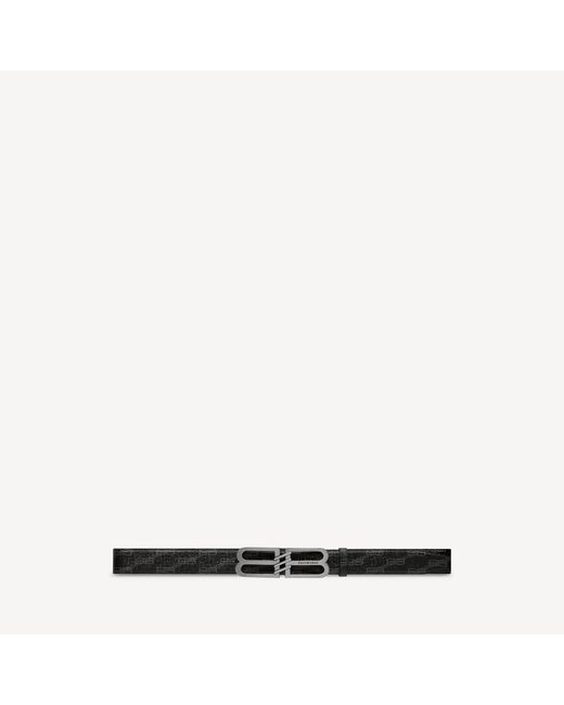 Balenciaga Black Bb Signature Belt Bb Monogram Coated Canvas for men