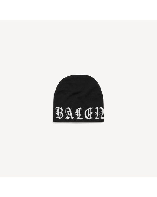 Balenciaga All-Around Blackletter Beanie for men