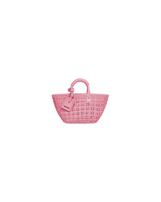 Balenciaga Bistro Xs Basket With Strap in Pink | Lyst