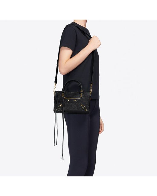 Balenciaga Classic City Mini Shoulder Bag in Black | Lyst