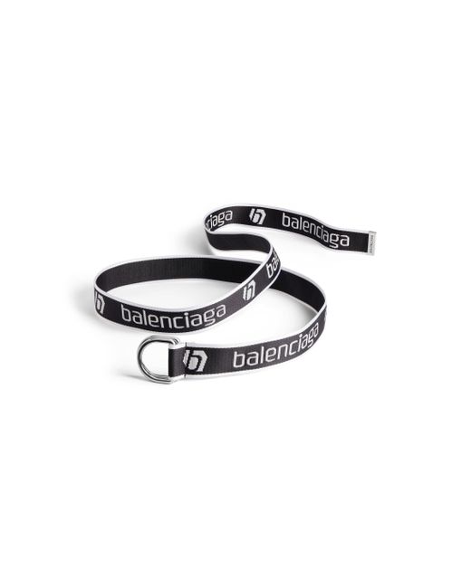 Balenciaga Black D Ring Belt for men