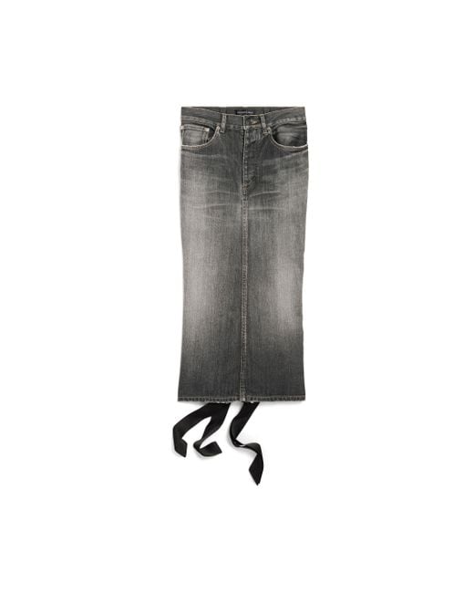 Gonna Con Lacci di Balenciaga in Gray