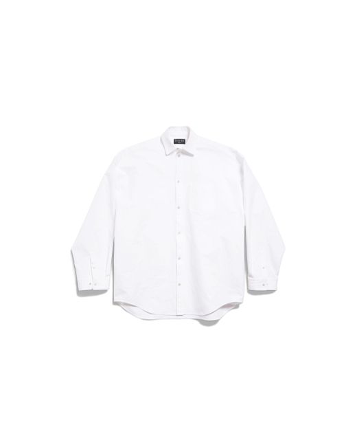 Balenciaga White Outerwear hemd large fit