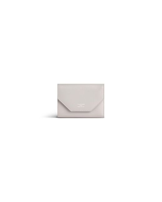 Balenciaga White Envelope kompakte brieftasche mit kartenetui