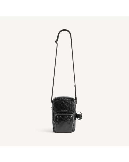 Balenciaga White Superbusy Vertical Crossbody Bag for men