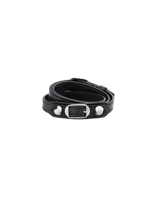 Bracciale Triplo City di Balenciaga in Black