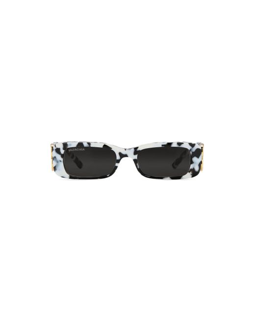 Balenciaga Dynasty rectangle sonnenbrille in Black für Herren