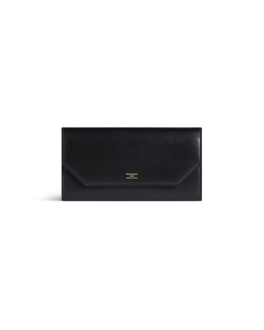 Balenciaga Black Envelope Long Wallet With Card Holder