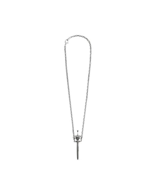 Balenciaga Metallic Goth Sword Necklace