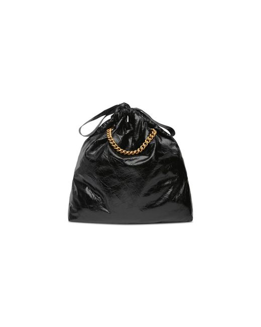 BALENCIAGA Crush medium crinkled-leather shoulder bag