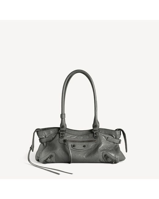 Balenciaga Gray Tote Bag Le City East-West